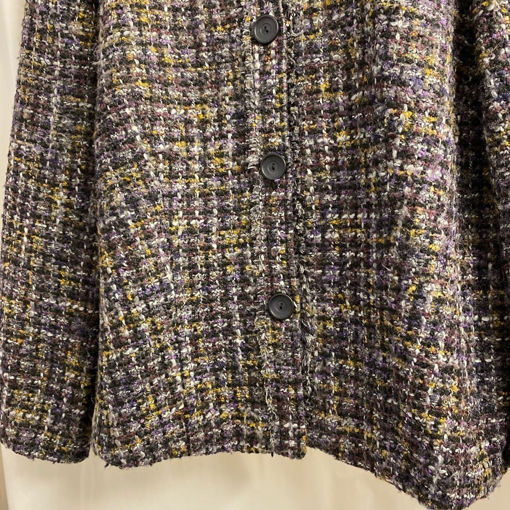 Proportion Multicolor Wool Blend Tweed Blazer - Picture 4 of 11